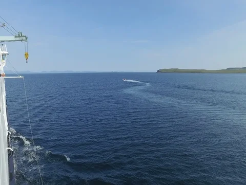 Lifeboat Exercise from Calmac Ferry Video stock 81522040