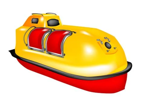 Lifeboat Stock Illustration