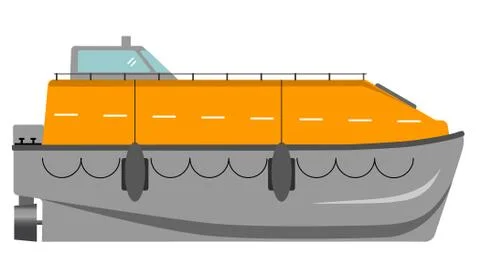 Lifeboat Stock Illustration