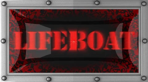 Lifeboat on led Stock Footage 8759881