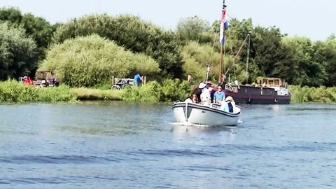  In the lifeboat for recreation. Stock Footage 85572188