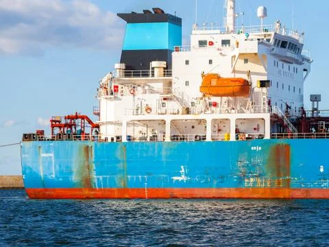Lifeboat on a ship Stock Photos