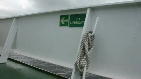 Lifeboat sign Video stock 857717