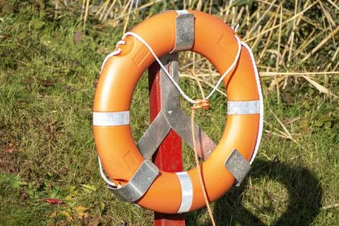 Lifebuoy on bracket Stock Photos