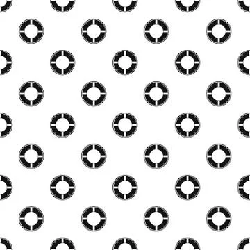 Lifebuoy pattern, simple style Stock Illustration