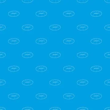 Lifebuoy pattern vector seamless blue Stock Illustration