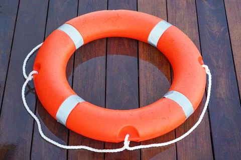 Lifebuoy pool ring float Foto stock