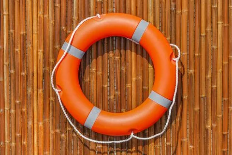 Lifebuoy pool ring float Stock Photos
