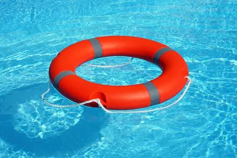 Lifebuoy pool ring float Foto stock