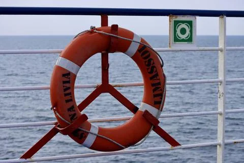Lifebuoy ring orange Stock Photos