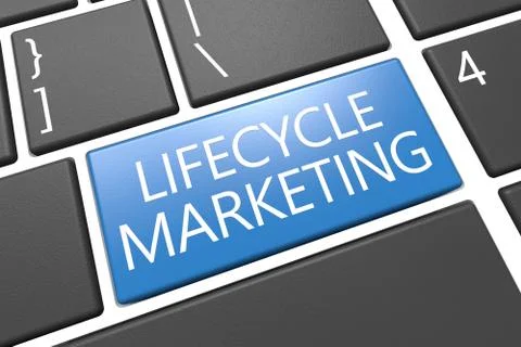 Lifecycle marketing Stock Illustration