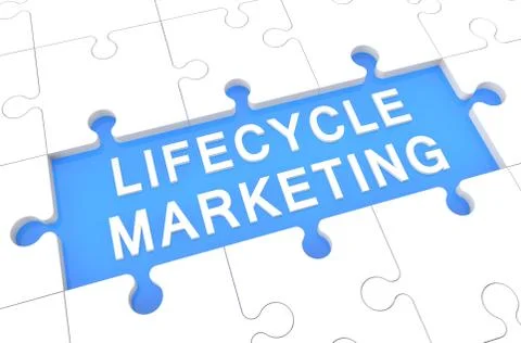 Lifecycle marketing Illustrazione stock