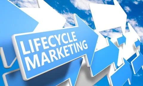 Lifecycle marketing Illustrazione stock