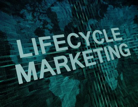 Lifecycle marketing Illustrazione stock
