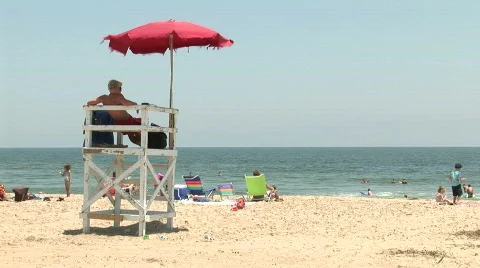 Lifeguard 02 Stock Footage 492948