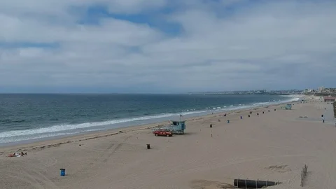 Lifeguard on a beach 스톡 동영상 103103921