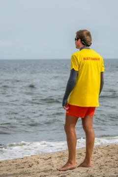Lifeguard on the beach Stock Photos