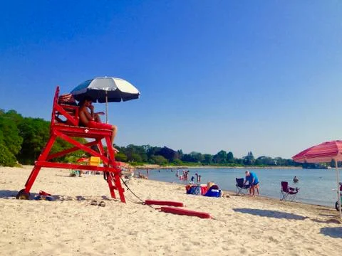 Lifeguard at beach 写真素材