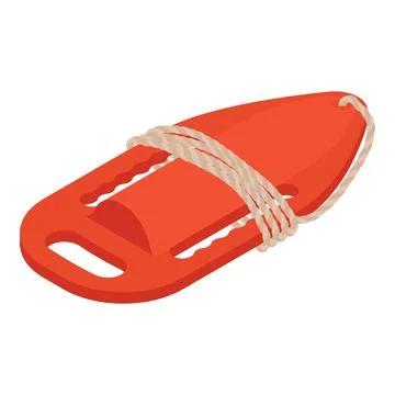 Lifeguard float icon, isometric style Illustrazione stock