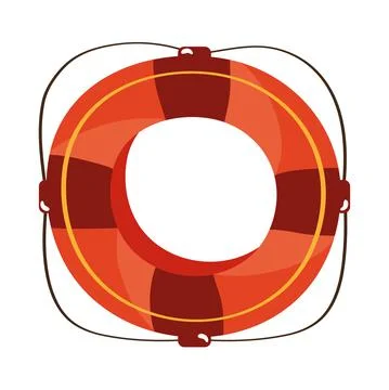 Lifeguard float ring Stock Illustration
