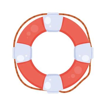 Lifeguard float ring Stock Illustration