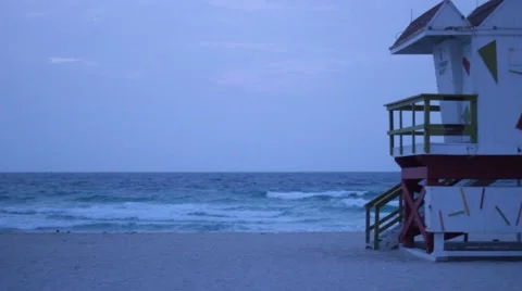 Lifeguard Hut On Beach 動画素材 64833408