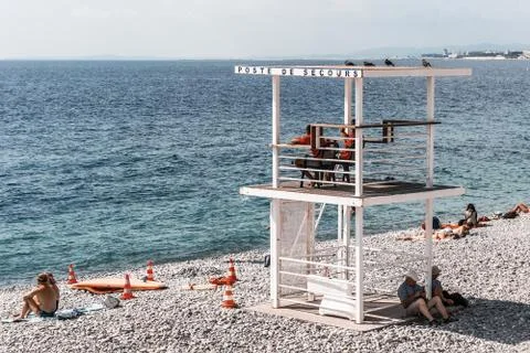 Lifeguard post. Fotos Stock
