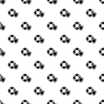 Lifeguard protection pattern vector seamless 스톡 일러스트