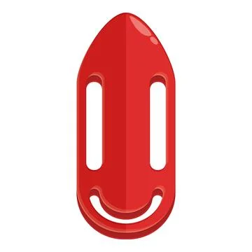 Lifeguard red float icon cartoon vector. Security swim 스톡 일러스트