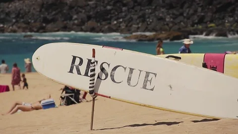 LifeGuard Rescue Stock Footage 73908654