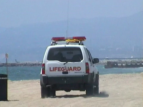 Lifeguard (slow motion) Stock Footage 143943