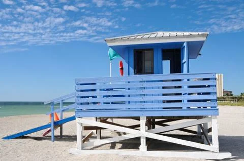 Lifeguard Station Stock Photos