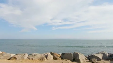 Lifeguard tower drive by Stock Footage 137272094