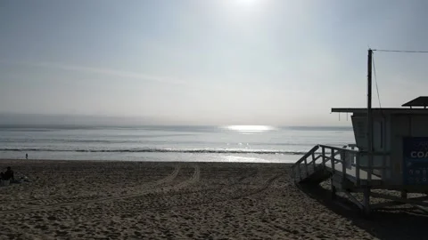 Lifeguard Tower Video stock 166525046