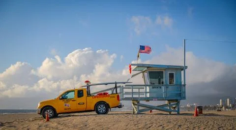 Lifeguard tower Stock Photos