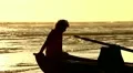 Lifeguards transport lifeboat on the beach HD Footage