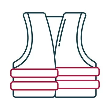 Lifejacket icon design Stock Illustration