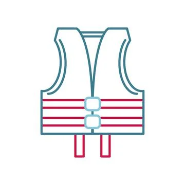 Lifejacket line icon Stock Illustration