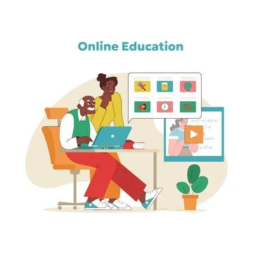 Lifelong learning concept. Vector illustration Stockillustratie