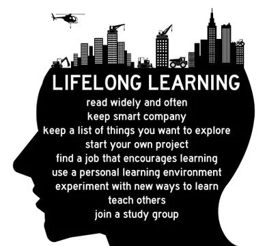 Lifelong learning Stock Illustration
