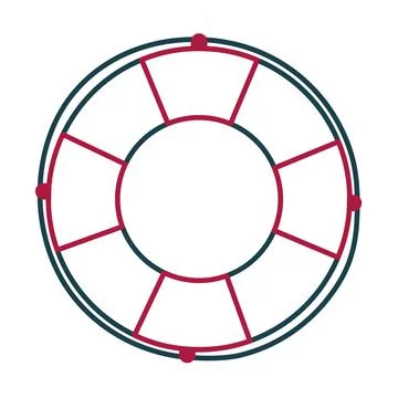 Lifesaver icon design Stock Illustration