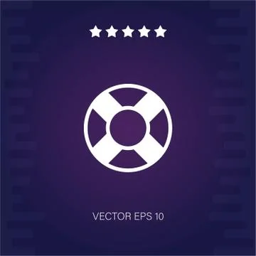 Lifesaver vector icon Stock Illustration