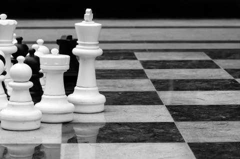 Lifesize chess Stock Photos