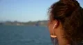 Lifestyle Concept - Beautiful Happy Woman Enjoying Life against Sea View. Slow HD Footage