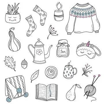Lifestyle Fall collection. Stock Illustration