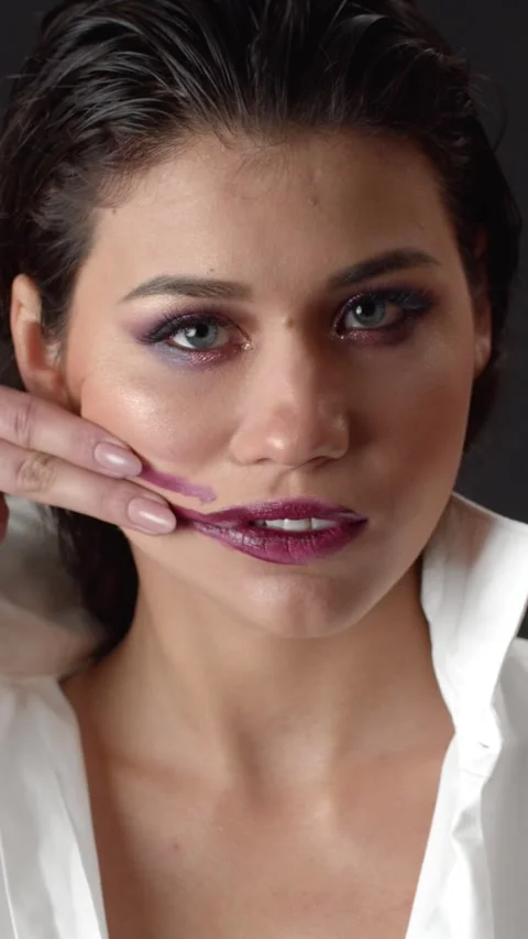 Lifestyle Lip Makeup Stock Footage 322691699