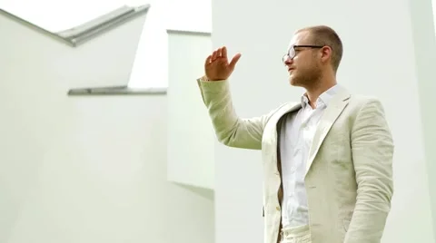 Lifestyle portrait of young successful businessman. career people professionals Stock-Footage 59144144