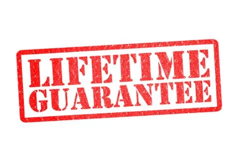 LIFETIME GUARANTEE rubber stamp Stock-Illustration