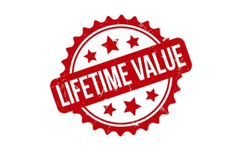 Lifetime Value rubber grunge stamp seal vector Stock Illustration