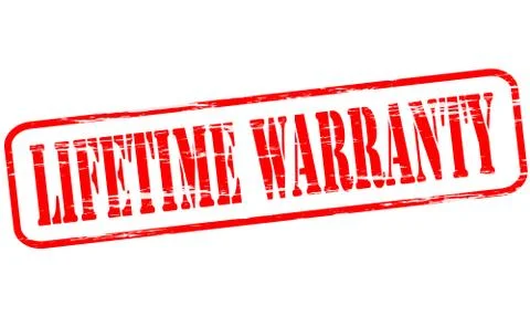 Lifetime warranty Stock Illustration
